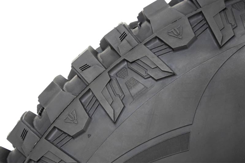 OBOR Tires Tricera UTV tires sidewall section tread pattern.